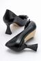 Women's Buckle Stiletto BLACK SKIN - 4