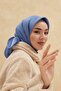 وشاح لامع بلون أزرق من الدنيم - 3