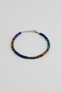 22 cm Steel Men's Bracelet with Colored Natural Stones
