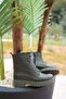 Nicole Lace-Up Genuine Leather Women's Boots Green - 5