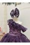 Lilac One Shoulder Girl's Dress - 2
