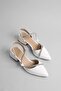Women's Stoned Daily Heeled Shoes White Skin