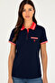 Women's Navy Blue T-Shirt 50285842 -Vr033 - 3