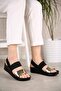 Women's Elastic Sandals Gold Mirror