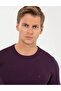 Purple Slim Fit Crew Neck Basic Knitwear Sweater 50257290-Vr038 - 2