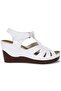 Aryan 19-200 Dr. Recommended Orthopedic Women's Sandals WHITE - 4