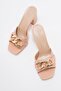 Women's Buckle Slippers NUDE SKIN - 5