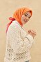 Olinda Scarf - Orange Fuchsia - 5