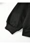 Travel Camp Front and Back Printed Black Oversized Hooded Sweatshirt Hoodie - 7