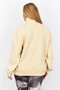 Women High Neck Brand Logo Sweatshirt, Beige - 3