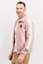 Men Sportswear Fit Long Sleeve Outdoor Jacket, Red - 2
