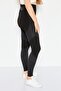 Women Sportswear Fit Pull On Training Leggings, Black - 3