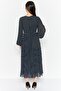 Women Allover Print Midi Dress, Multicolor - 4