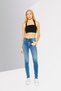 Women Super Skinny Fit Washed Slandy Jeans, Blue - 2