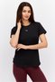 Women Sportswear Fit Short Sleeve Running Top, Black