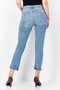 Women Straight Fit Washed Stretchable Jeans, Blue - 4