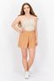Women Textured High Rise High Waist Shorts, 297 Toasted Nut - 4