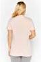 Women Sportswear Fit Short Sleeve Training Top, Pink - 2