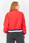 Women Sportswear Fit Brand Logo Windbreaker Jacket, Red - 3