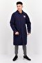 Men Sportswear Fit Long Sleeve Outdoor Jacket, Navy Blue - 2