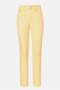 Women Straight Leg Slim Fit Jeans, Yellow - 3