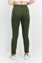 Women Skinny Fit Plain Pull On Pants, Green - 4