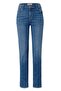 Kadın Slim Fit Yıkanmış Esnek Kot Pantolon, Mavi - 3