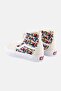 Women Sk8-Hi Tapered Lace Up Shoes, White Combo - 3