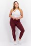 Women Sportswear Fit Training Tights, Burgundy - 2
