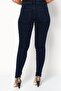 Women Super Slim Fit Dark Wash Non,Stretchable Denim Jeans, Dark Navy - 2