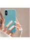 Apple iPhone X Compatible Case Zebana Woven Silicone Case Turquoise - 3