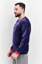 Men Sportswear Fit Long Sleeve Training Sweatshirt, Medieval Blue - 4