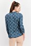 Women Allover Print Long Sleeve Pajama Top, Multicolor - 3