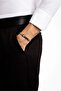 Zircon Stone 21 cm Steel Men's Bracelet - 3