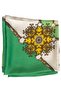 وشاح أخضر فستقي من الساتان الأصلي - 90x90 - 6