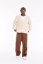 V-Neck Oversize Buttoned Ecru Knitted Knitwear Cardigan