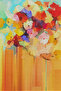 Wall Cloth Flowers Oil Painting Look Quality Canvas Wall Carpet-4006 - 2