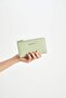 Women's Zippered Faux Leather Wallet D6853Axns - 6