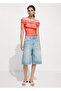 Patterned Boat Neck Blouse - 2