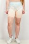 Women Pull On Ombre Tight Shorts, Green and Orange