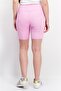 Women Pull On Ribbed Bike Shorts, Pink - 4