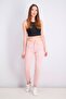Women Slim Fit Plain Skinny Pants, Rose - 2