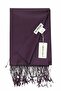 Silk Shawl - Plum - 4