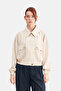 Women's Wide Collar Modal Blended Jacket - 2