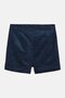 Kids Girl Velvet Shorts, Navy - 3