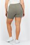 Women Stripe Pull On Basic Shorts, Dark Grey - 3