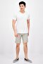 Oversize Men's Shorts with Black Surface Texture - 81288 - 2