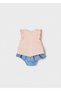 Baby Girl Summer T-Shirt Denim Skirt Shorts 2-Piece Set 1859 - 4