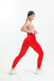 Red New Year's Hip Shaping and Extra Push up Seamless High Waist Hip Shaping Leggings - 4