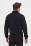 Men's Relaxed Fit Plain Half-Zip 3 Thread Sweatshirt Black - 6